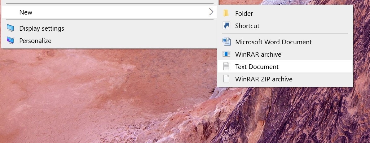 creatinga a new text file